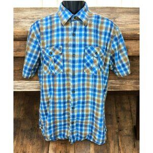 Johnston & Murphy Mens Slim Fit Short Sleeve Shirt Large